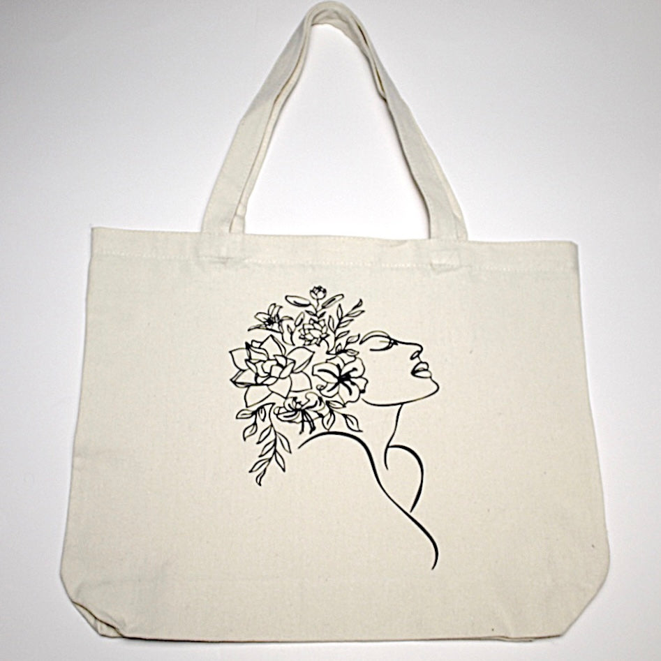 Blooming Canvas Tote