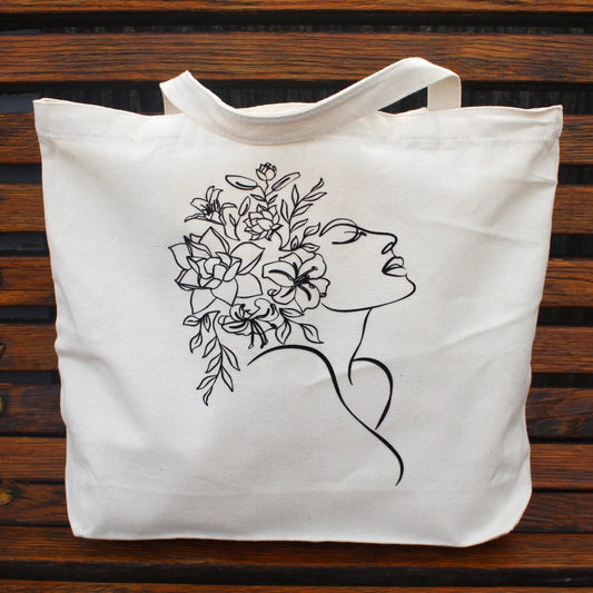 Blooming Canvas Tote